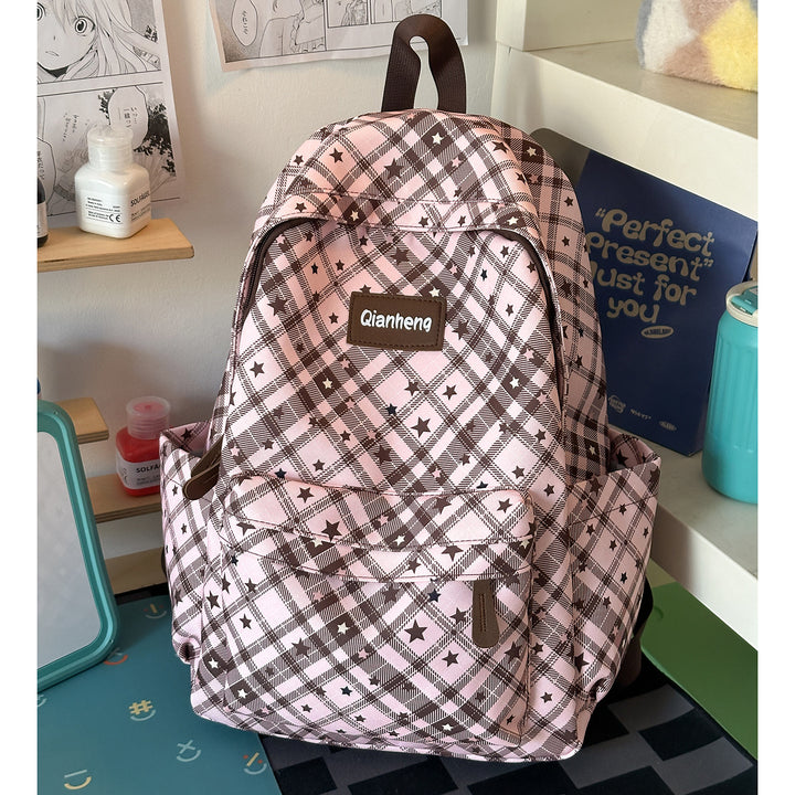Stylish Geometric Patterned Backpack Bowlift