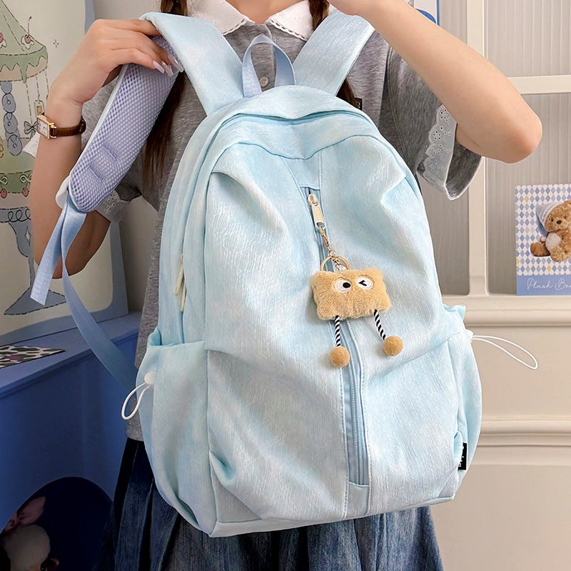 Versatile Casual Backpack with Keychain Bowlift