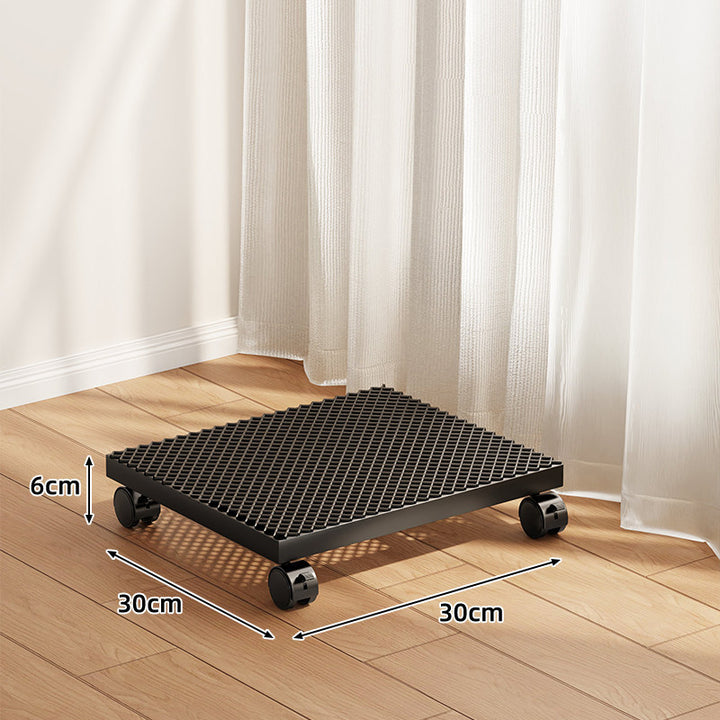 Low-Profile Round Plant Pot Dolly with 360° Swivel Casters