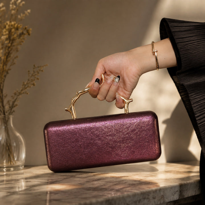 Modern Sculptural Handheld Clutch