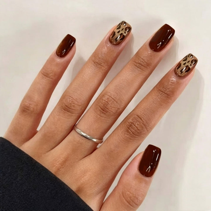 Classic Square-Shaped Press-On Nails