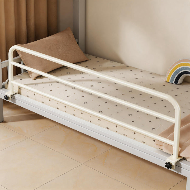 Adjustable Clamp-On Tubular Bed Side Safety Rail with Quick-Release Mount