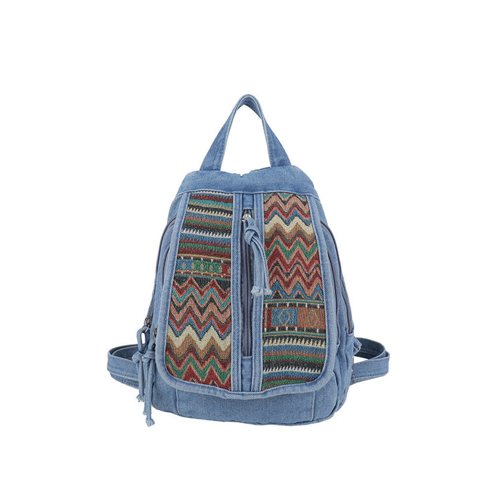 Stylish Ethnic Patterned Backpack Bowlift