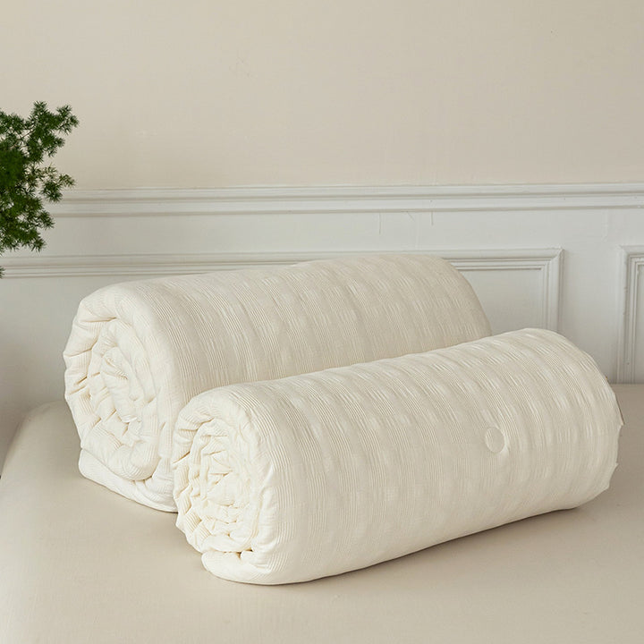 Foldable Cotton Futon Mattress Pad with Tufted Quilting
