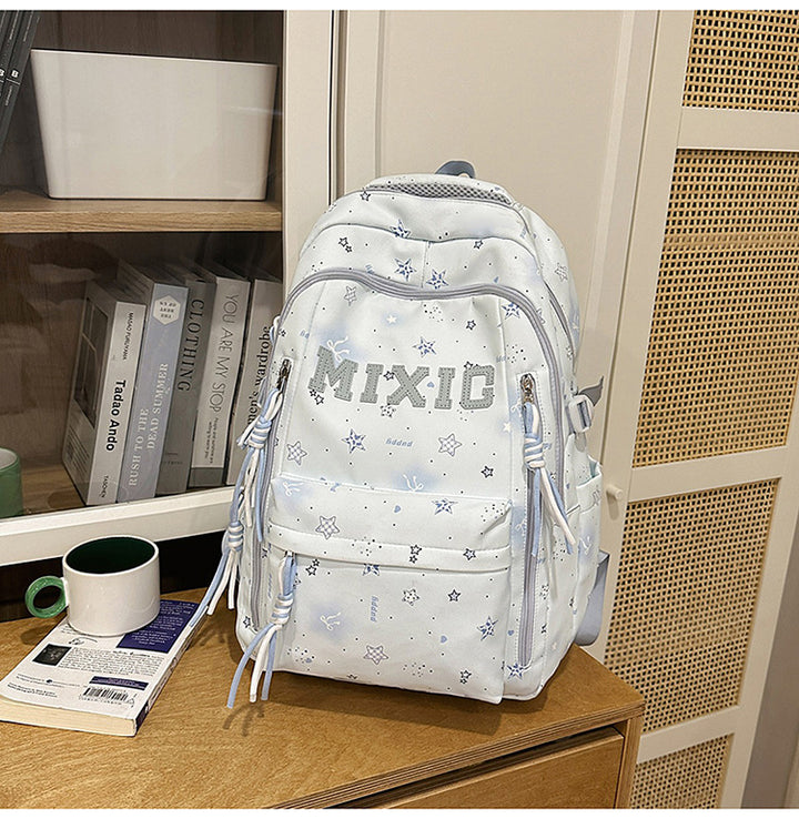 Trendy Illustrated Graphic Backpack Bowlift