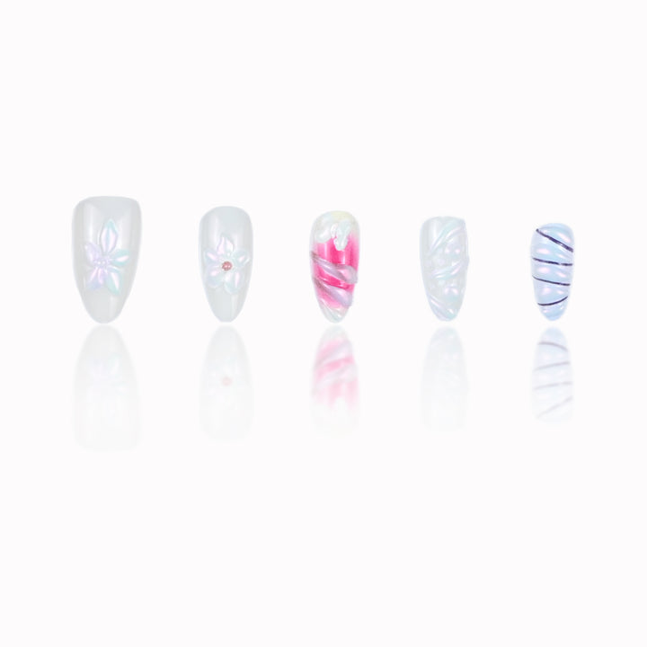 Floral Art Press-On Nails