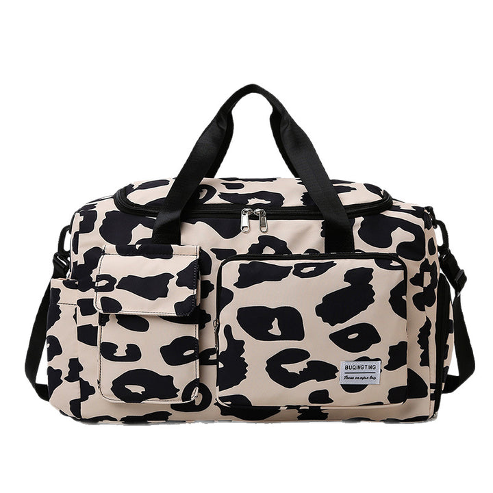 Stylish Zebra Print Travel Duffel Bag Bowlift