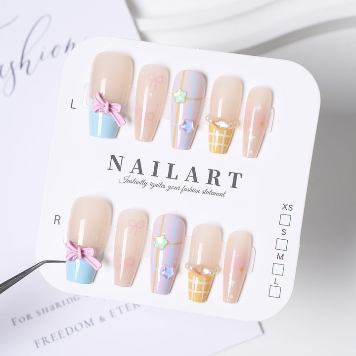 Decorative Themed Press-On Nail Set
