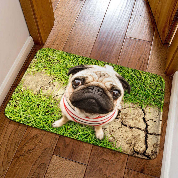 Decorative Cat Welcome Mat Bowlift