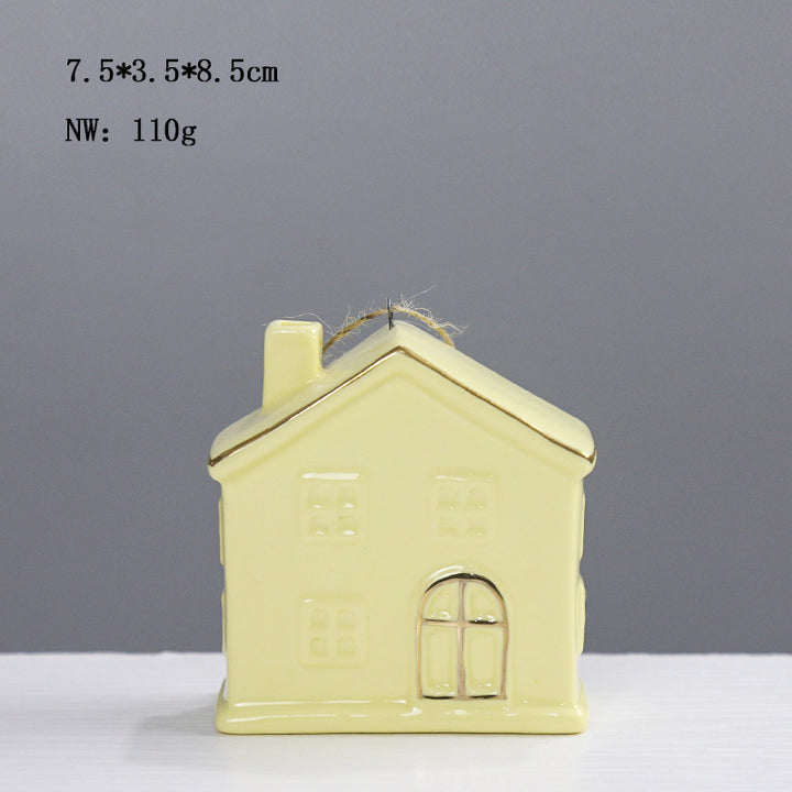 Ceramic House-Shaped Decorative Bowlift