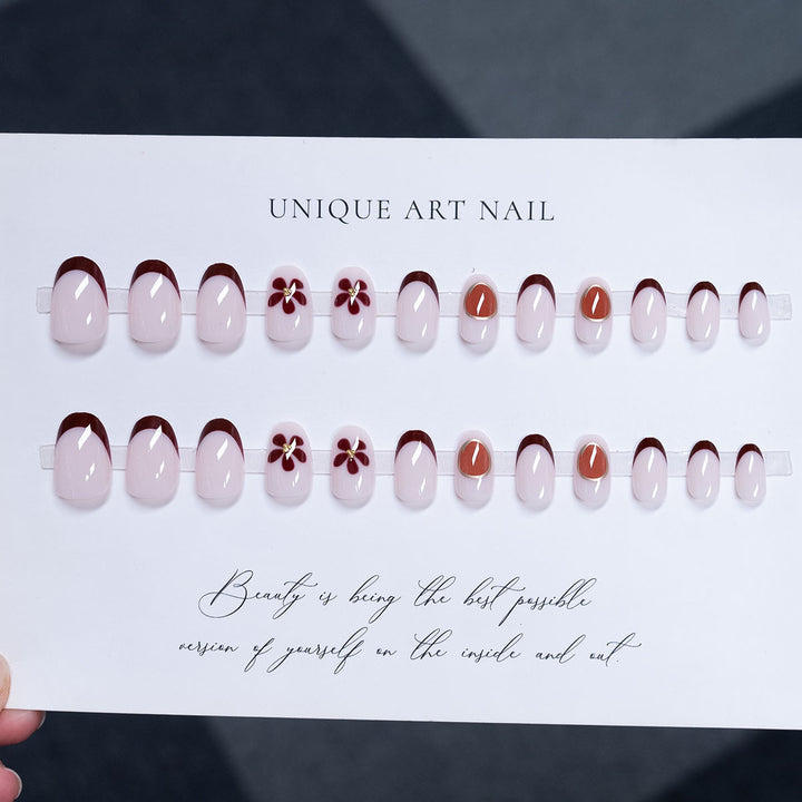 Floral-Inspired Press-On Nail Art