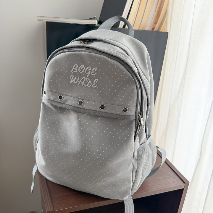 Polka Dot Casual Backpack Bowlift