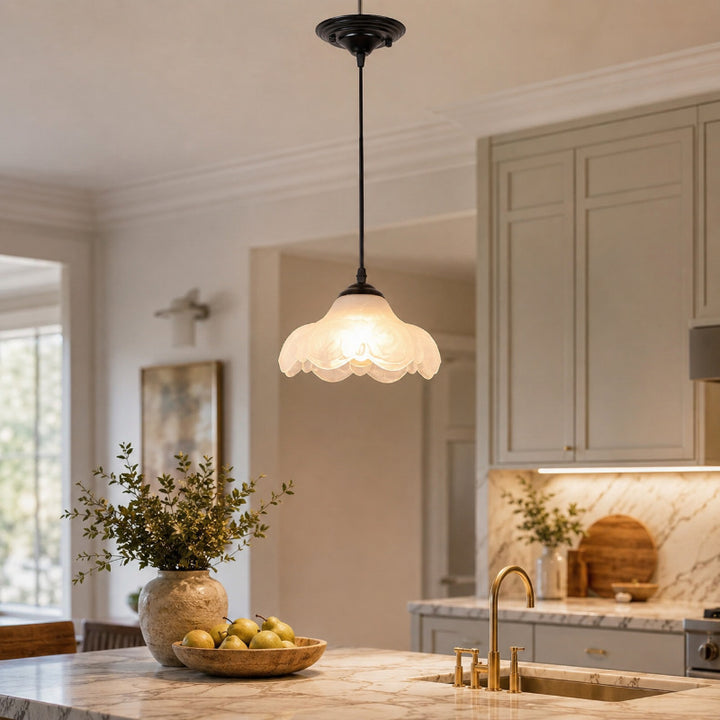 Vintage Floral Pendant Light
