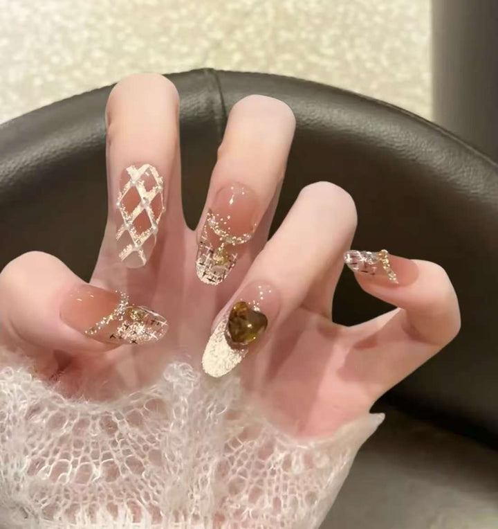 Unique Artistic Press-On Nail Set