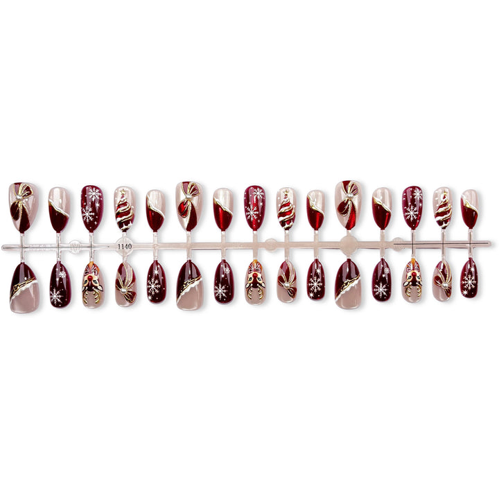 Festive Nail Art Press-On Nails