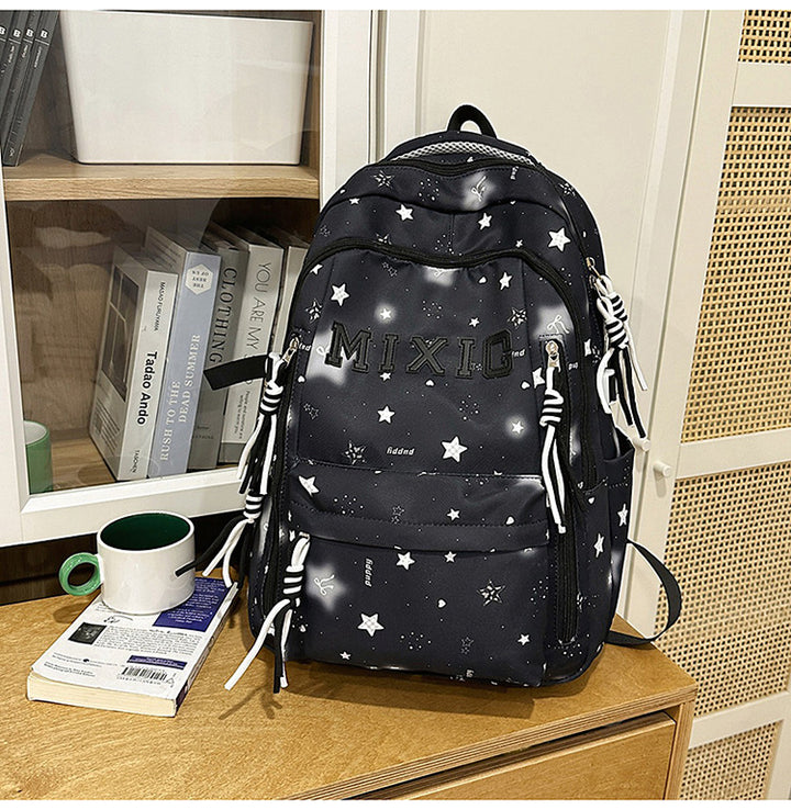Trendy Illustrated Graphic Backpack Bowlift