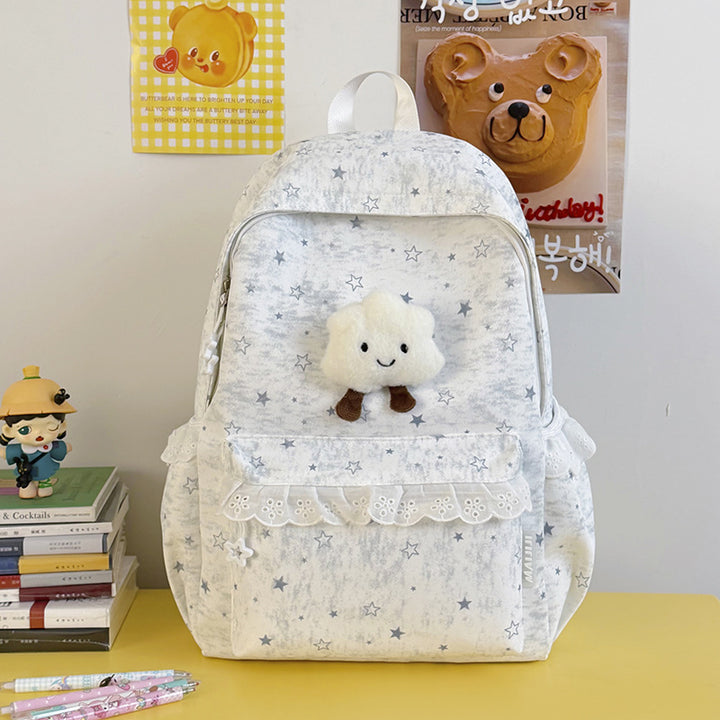Fun and Playful Cloud Character Backpack Bowlift
