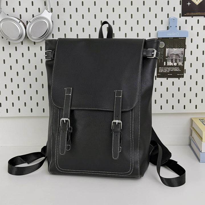 Vintage Style Leather Backpack Bowlift