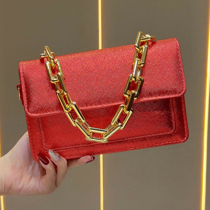 Elegant Chain-Handled Handbag