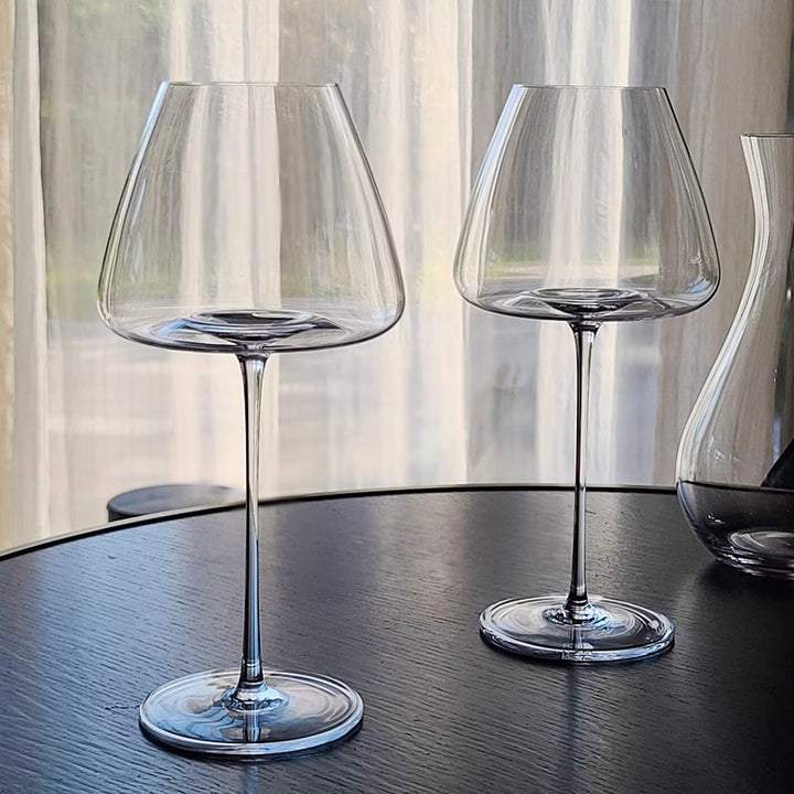 Large-Capacity Lead-Free Crystal Stemmed Red Wine Glass Bowlift