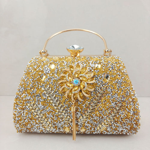 Decorative Floral Evening Handbag