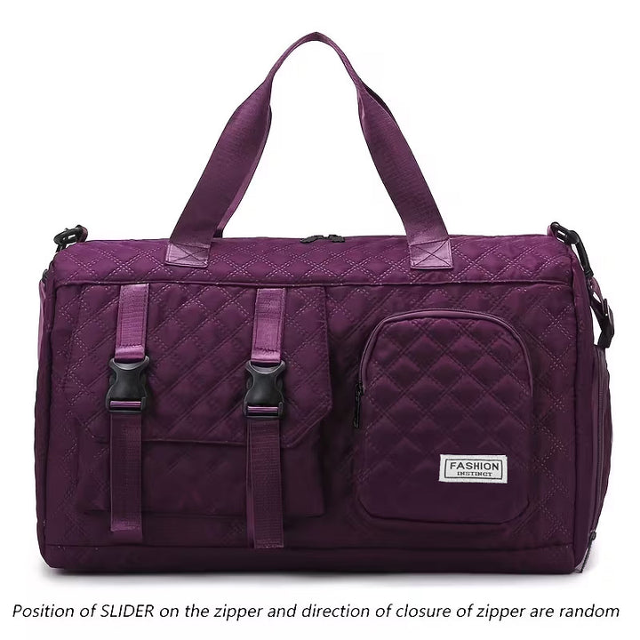 Versatile Quilted Travel Duffel Bag Bowlift