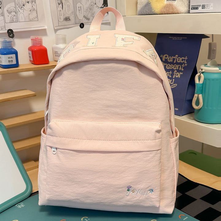 Stylish Casual Backpack with Star Charm Bowlift
