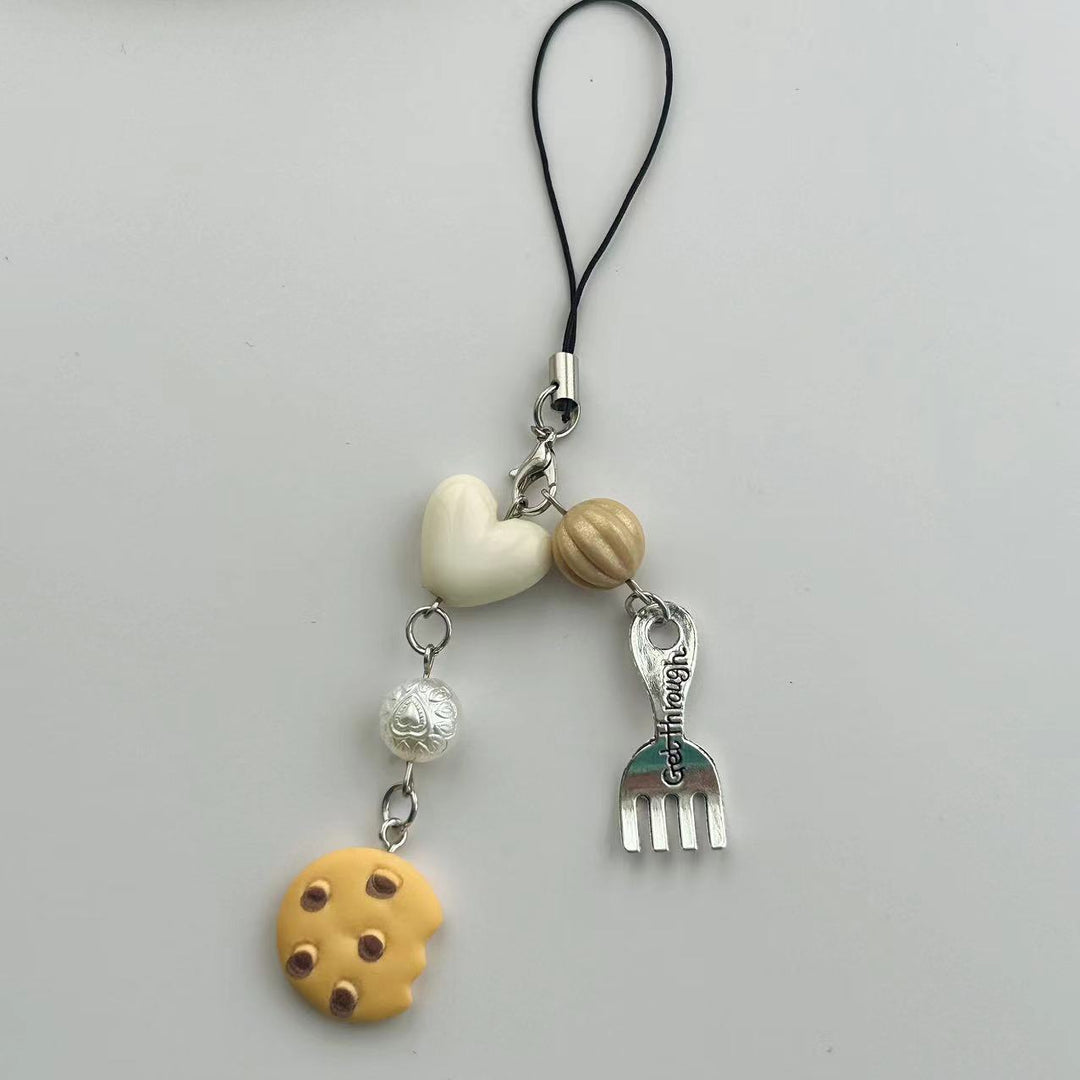 Whimsical Food-Themed Charm Keychain Bowlift