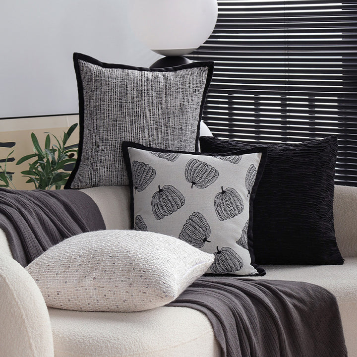 Macrame Cushion Cover with Hand-Knotted Fringe Edge Bowlift
