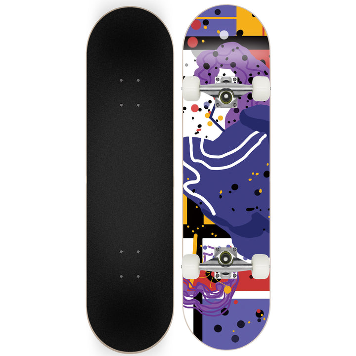 Skateboard with Galaxy Design Bowlift
