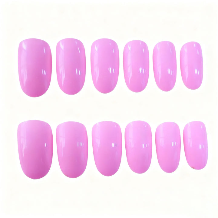 Elegant Glossy Press-On Nail Enhancements Bowlift
