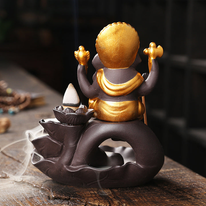 Decorative Ganesh-Theme Incense Waterfall