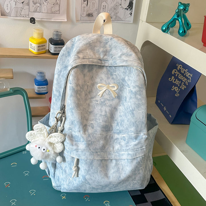 Whimsical Floral Print Casual Backpack Bowlift