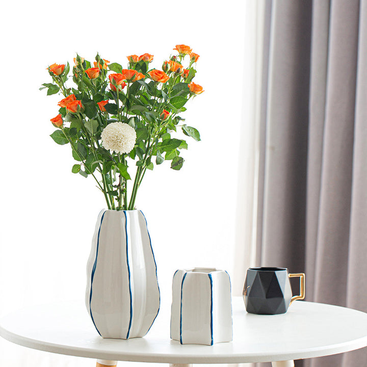 Abstract Textured Ceramic Vase Bowlift