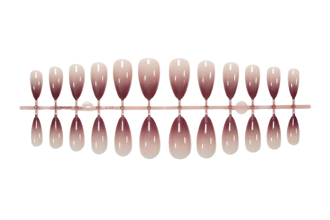 Acrylic nail set in stylish ombre design Bowlift