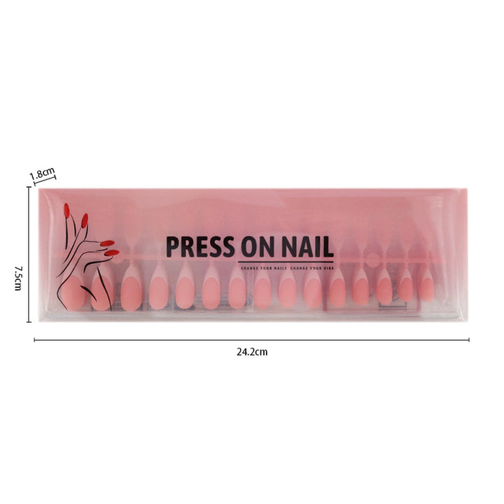 Artificial nails with elegant French cut Bowlift
