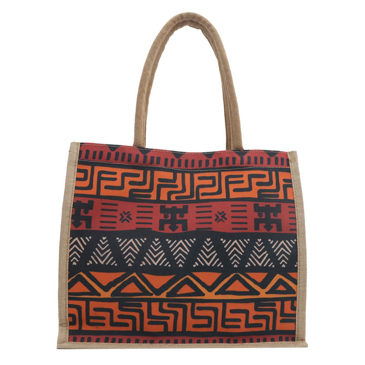Artistic Patterned Canvas Tote Bag