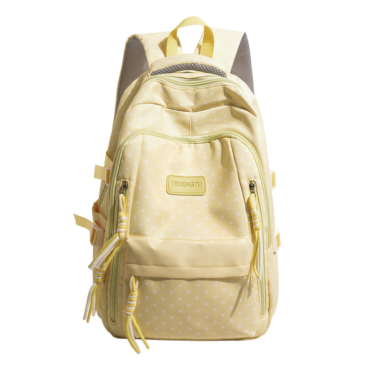 Star-Patterned Multi-Pocket Backpack Bowlift