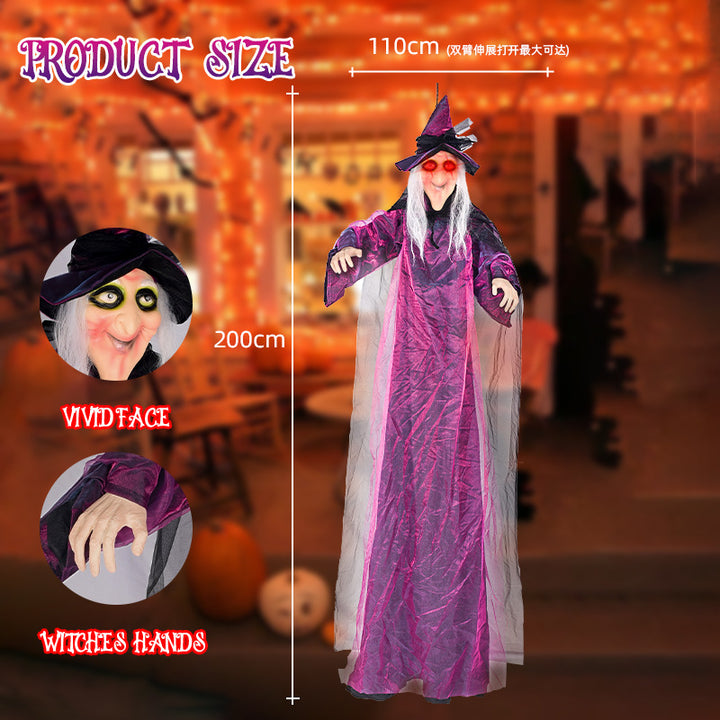 Spooky Animated Witch Decoration Bowlift