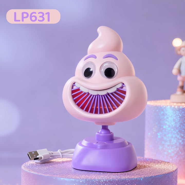 Women's Portable Mini Fan with Cute Design Bowlift