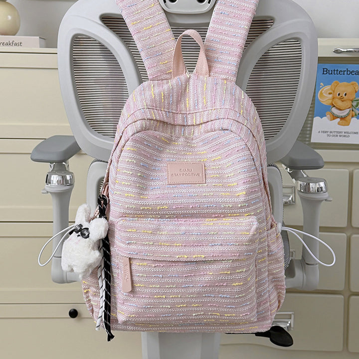 Trendy Textured Backpack Bowlift