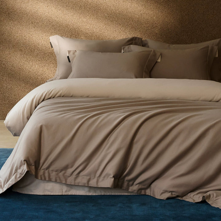 Luxury Reversible Cotton Sateen Duvet Cover Set