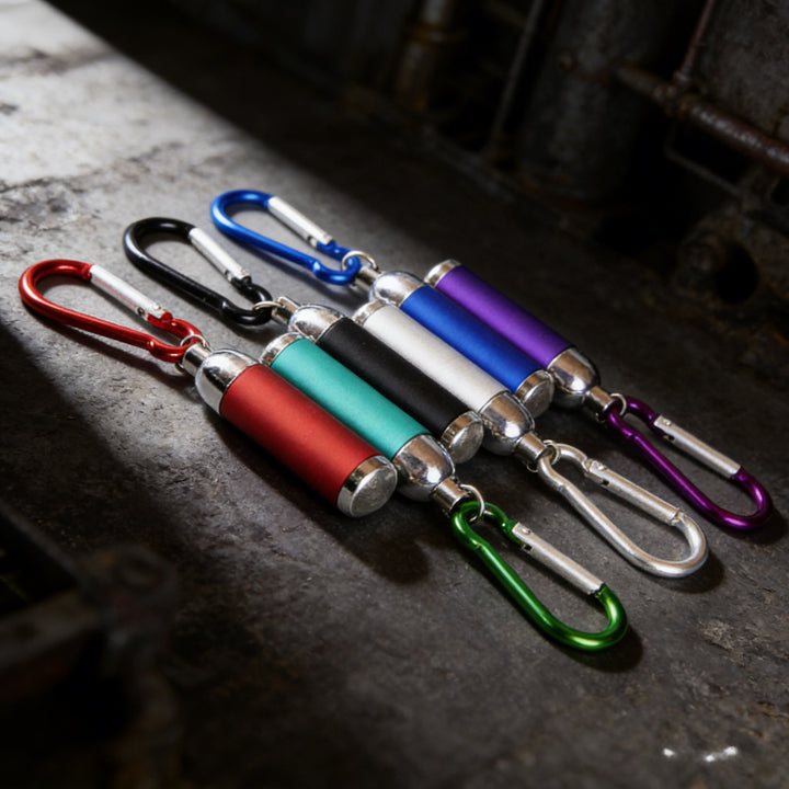 Mini Tactical LED Keychain Flashlight with Carabiner Bowlift