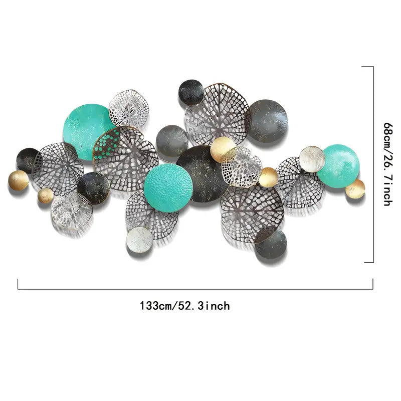 3D Geometric Metal Wall Art Sculpture Bowlift