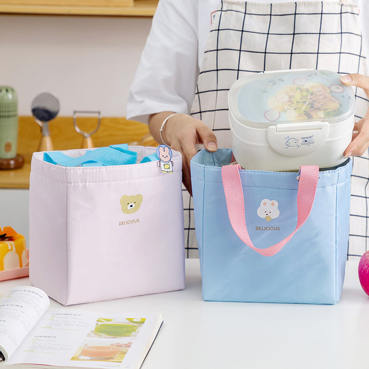 Cute Animal-Themed Lunch Tote Bag