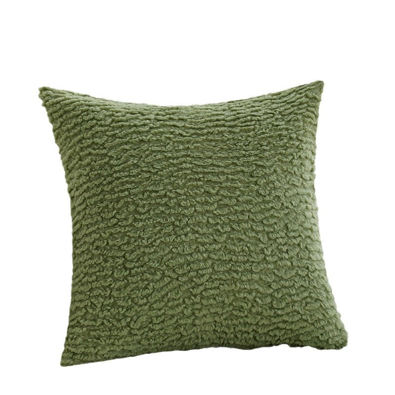 Square pillowcase with herringbone pattern and piped seam Bowlift
