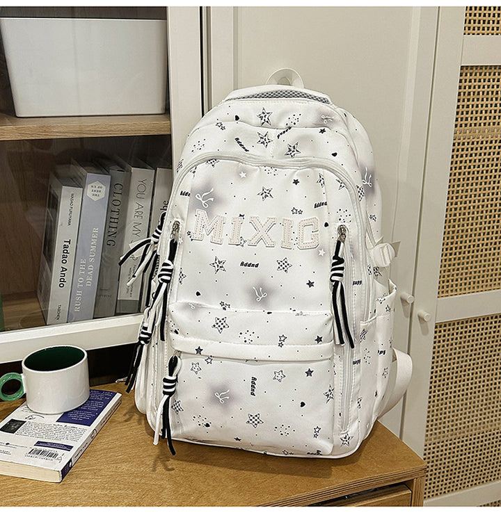 Trendy Illustrated Graphic Backpack Bowlift