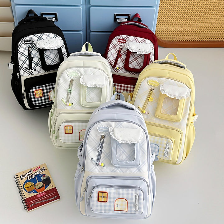 Cute Animal Print School Backpack Bowlift