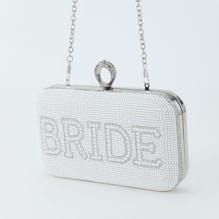 Bridal Crystal-Embellished Evening Clutch