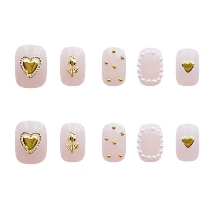 Luxurious Decorative Press-On Nail Set